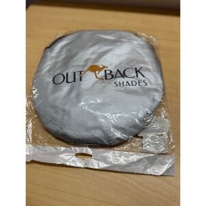 Outback Shades Windshield Sun Shade Silver Car UV Protector 59x32 with Mirrors
